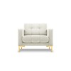 Fauteuil velours Mamaia Beige Clair Pieds Métal Doré BOUTICA DESIGN MIC_ARM_51_E1_MAMAIA1