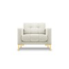 Fauteuil velours Mamaia Beige Clair Pieds Métal Doré BOUTICA DESIGN MIC_ARM_51_E1_MAMAIA1