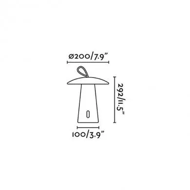 Lampe Sans Fil USB Extérieure Task Blanc 2W FAR_70914 70914 Lampe Sans Fil USB Extérieure Task Blanc 2W FARO 70914