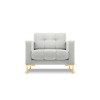 Fauteuil velours Mamaia Argent Pieds Métal Doré BOUTICA DESIGN MIC_ARM_51_E1_MAMAIA10