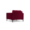 Fauteuil velours Mamaia Rouge Pieds Métal Noir BOUTICA DESIGN MIC_ARM_51_F1_MAMAIA3