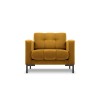 Fauteuil velours Mamaia Jaune Pieds Métal Noir BOUTICA DESIGN MIC_ARM_51_F1_MAMAIA5