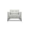 Fauteuil velours Mamaia Argent Pieds Métal Noir BOUTICA DESIGN MIC_ARM_51_F1_MAMAIA10