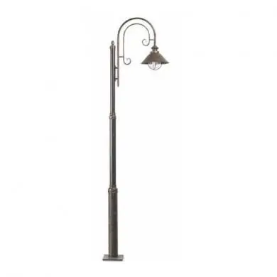 Lampadaire exterieur brun rouille 1x12 NAUTICA FARO 71116