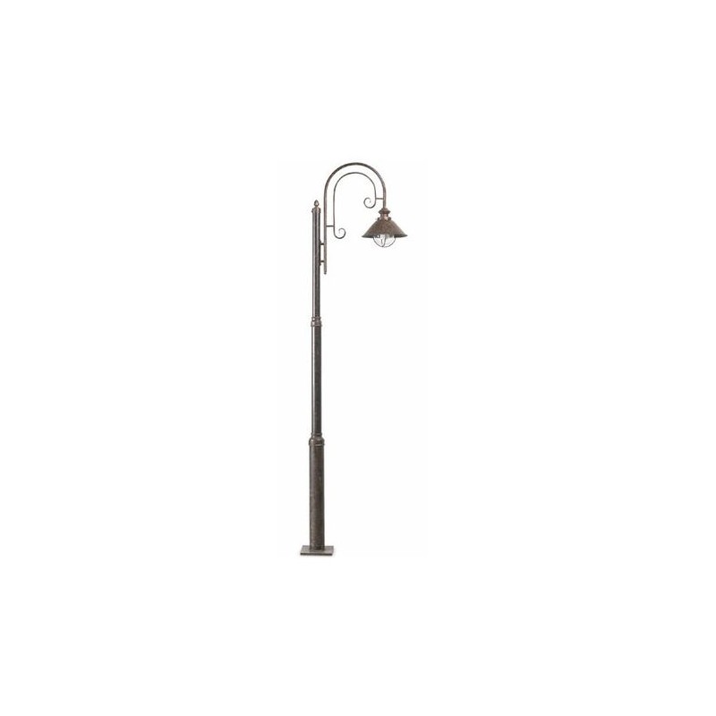 Lampadaire exterieur brun rouille 1x12 NAUTICA FARO 71116