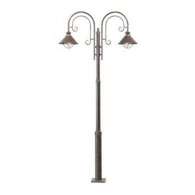 Lampadaire exterieur brun rouille 2x12 W NAUTICA FARO 71117