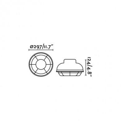 Plafonnier extérieur HELMET 71158 Blanc FARO 71158