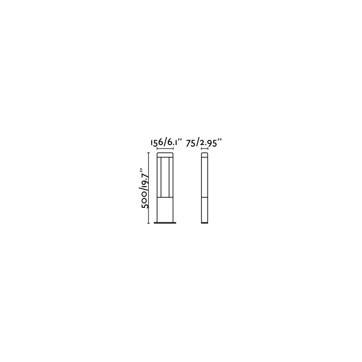 Faro Barcelona NANDA 500 Signallampe – Dunkelgrau, LED 12,5W, 3000K, 500 Lumen, Für Außenbereich & Garten