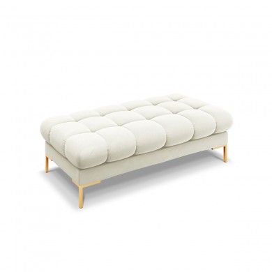 Banc velours Mamaia Beige Clair Pieds Métal Doré BOUTICA DESIGN MIC_BCH_51_E1_MAMAIA1