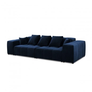 Canapé velours Margo Bleu Roi 3 Places BOUTICA DESIGN MIC_3S_44_F1_MARGO2