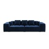 Canapé velours Margo Bleu Roi 3 Places BOUTICA DESIGN MIC_3S_44_F1_MARGO2