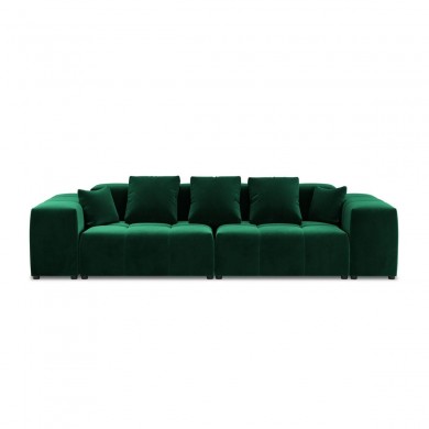 Canapé velours Margo Vert Bouteille 3 Places BOUTICA DESIGN MIC_3S_44_F1_MARGO3