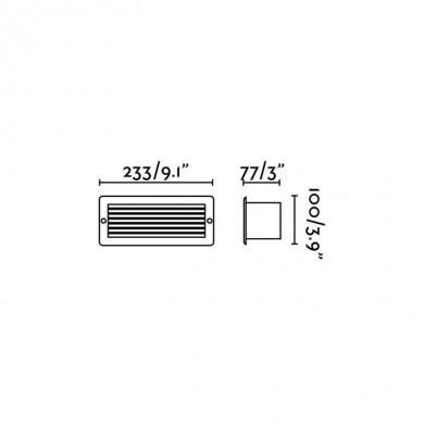 Luminaire Encastrable Noir 1x40W E27 Esca FARO 71481