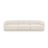 Canapé bouclette Miley Beige 3 Places BOUTICA DESIGN MIC_3S_67_F1_MILEY1