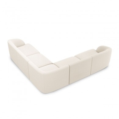 Canapé bouclette Miley Beige 5 Places BOUTICA DESIGN MIC_COR_67_F1_MILEY1