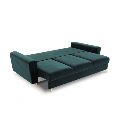 Canapé convertible avec coffre Moghan Pétrole Pieds Métal Doré 3 Places BOUTICA DESIGN MIC_3SF_2_A1_MOGHAN7