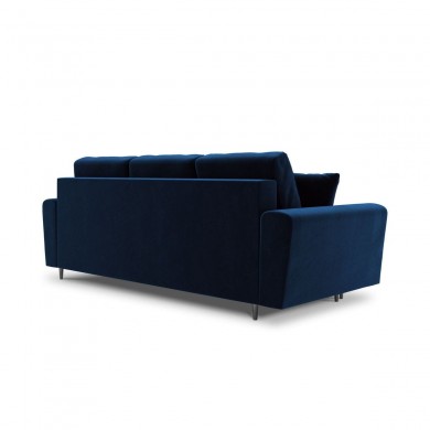 Canapé convertible avec coffre Moghan Bleu Roi Pieds Métal Chromé Noir 3 Places BOUTICA DESIGN MIC_3SF_2_A3_MOGHAN4