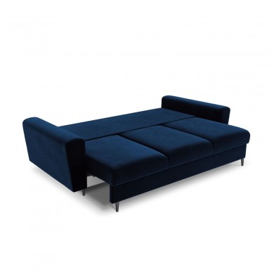 Canapé convertible avec coffre Moghan Bleu Roi Pieds Métal Chromé Noir 3 Places BOUTICA DESIGN MIC_3SF_2_A3_MOGHAN4