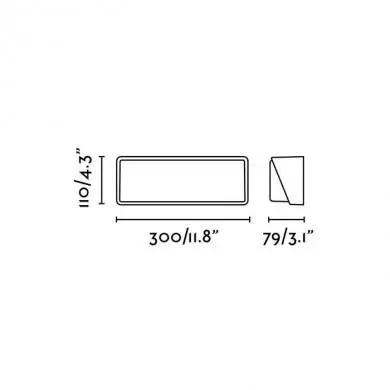 Applique Murale extérieure Half Gris Foncé SMD LED 20W FARO 71537
