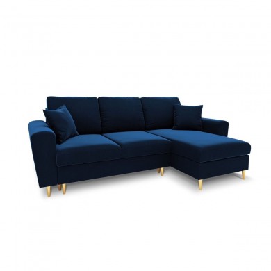 Canapé convertible avec coffre Moghan Bleu Roi Pieds Métal Doré 4 Places BOUTICA DESIGN MIC_COR_2_A1_MOGHAN4