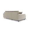 Canapé convertible avec coffre Moghan Beige Pieds Métal Chromé Noir 4 Places BOUTICA DESIGN MIC_COR_2_A3_MOGHAN1