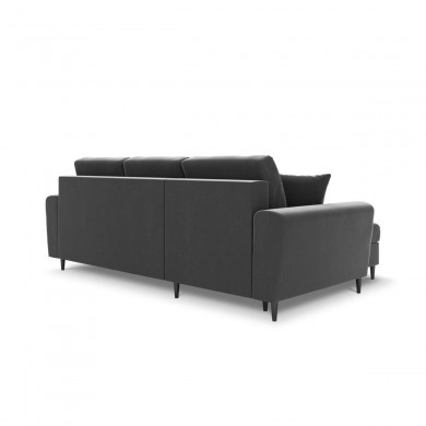 Canapé convertible avec coffre Moghan Gris Clair Pieds Métal Chromé Noir 4 Places BOUTICA DESIGN MIC_COR_2_A3_MOGHAN8