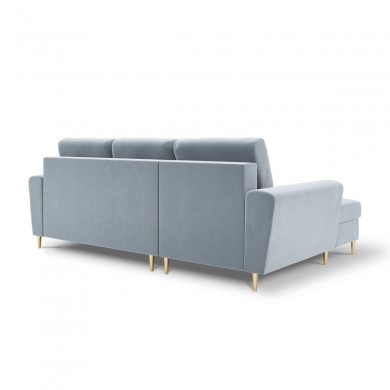 Canapé d'angle gauche convertible avec coffre Moghan Bleu Clair Pieds Métal Doré 4 Places BOUTICA DESIGN MIC_LCF_2_A1_MOGHAN3