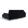 Canapé d'angle droit convertible avec coffre Moghan Bleu Foncé Pieds Métal Chromé Noir 4 Places BOUTICA DESIGN MIC_RCF_2_A3_MOGHAN5