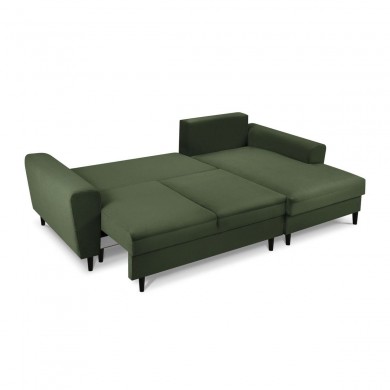 Canapé d'angle droit convertible avec coffre Moghan Vert Bouteille Pieds Bois De Hêtre Noir BOUTICA DESIGN MIC_RCF_72_F1_MOGHAN2