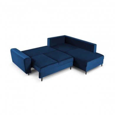 Canapé d'angle droit convertible avec coffre Moghan Bleu Roi Pieds Métal Chromé Noir 5 Places BOUTICA DESIGN MIC_RCF_L_2_A3_MOGHAN4