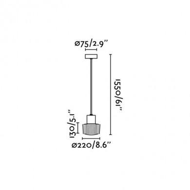 Suspension Extérieur Mix&Match Gris E27 20W FARO 74427