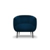 Fauteuil velours Moss Bleu Marine Pieds Métal Noir BOUTICA DESIGN MIC_ARM_121_F2_MOSS6