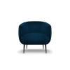 Fauteuil velours Moss Bleu Marine Pieds Métal Noir BOUTICA DESIGN MIC_ARM_121_F2_MOSS6