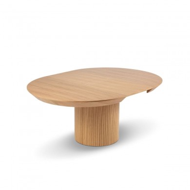 Table extensible Nicole Placage Chêne Naturel Chêne BOUTICA DESIGN MIC_TAB_EXT_130_NICOLE1