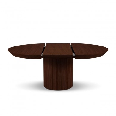 Table extensible Nicole Placage Chêne Foncé Chêne Brun Foncé BOUTICA DESIGN MIC_TAB_EXT_130_NICOLE2