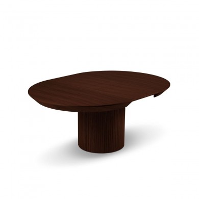 Table extensible Nicole Placage Chêne Foncé Chêne Brun Foncé BOUTICA DESIGN MIC_TAB_EXT_130_NICOLE2