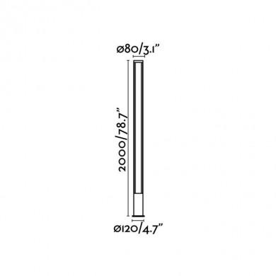 Lampadaire exterieur GROP 75602 Gris Foncé H200cm FAR_75602 75602 Lampadaire exterieur GROP 75602 Gris Foncé H200cm FARO 75602