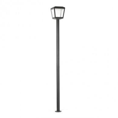 Lampadaire exterieur Plaza Gris 1x24W SMD LED FARO 75607