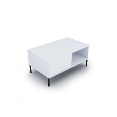 Table basse Query Blanc, Noir BOUTICA DESIGN MIC_TAB_100x47_F1_QUERY2