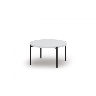 Table basse Robi Blanc Pieds Metal Noir BOUTICA DESIGN MIC_TAB_80_F1_ROBI2