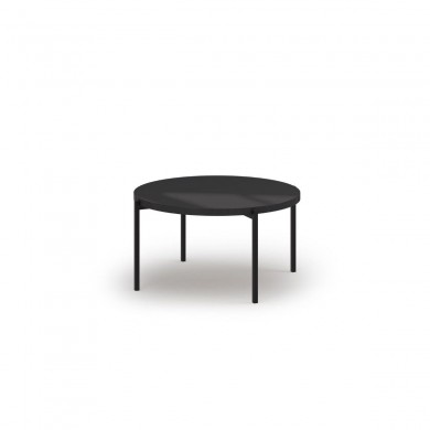 Table basse Robi Noir Brillant Pieds Metal Noir BOUTICA DESIGN MIC_TAB_80_F1_ROBI3