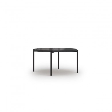 Table basse Robi Noir Brillant Pieds Metal Noir BOUTICA DESIGN MIC_TAB_80_F1_ROBI3