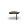 Table basse Robi Marron Pieds Metal Noir BOUTICA DESIGN MIC_TAB_80_F1_ROBI5