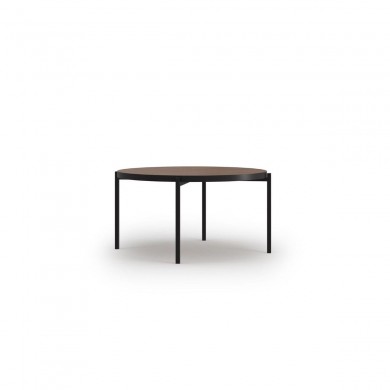 Table basse Robi Marron Pieds Metal Noir BOUTICA DESIGN MIC_TAB_80_F1_ROBI5