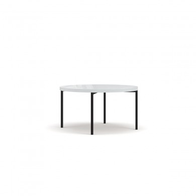 Table basse Robi Blanc Brillant 45x80x80 BOUTICA DESIGN MIC_TAB_80_F2_ROBI1