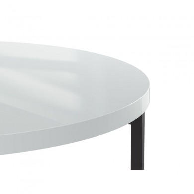 Table basse Robi Blanc Brillant 45x80x80 BOUTICA DESIGN MIC_TAB_80_F2_ROBI1