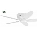 Ventilateur de plafond Low Profile 112-132cm Blanc