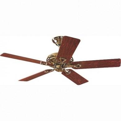 Ventilateur Plafond Savoy 132cm Laiton poli Chêne Bois de rose HUNTER 