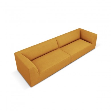 Canapé tissu Ruby Jaune 4 Places BOUTICA DESIGN MIC_4S_137_F1_RUBY1