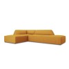 Canapé ouvert d'angle gauche tissu Ruby Jaune BOUTICA DESIGN MIC_LCO_137_F1_RUBY1